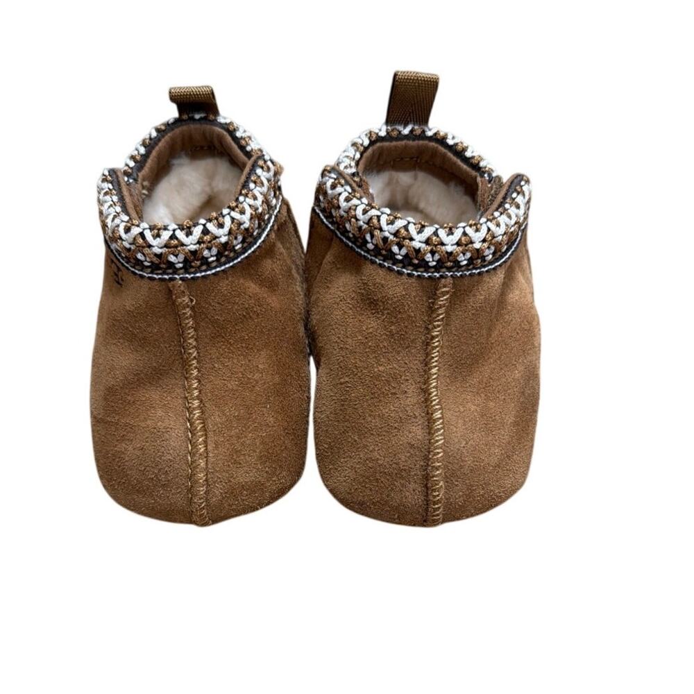 UGG 11303591 Tasman Baby Slippers Shoes Size 0/1 Chestnut Suede